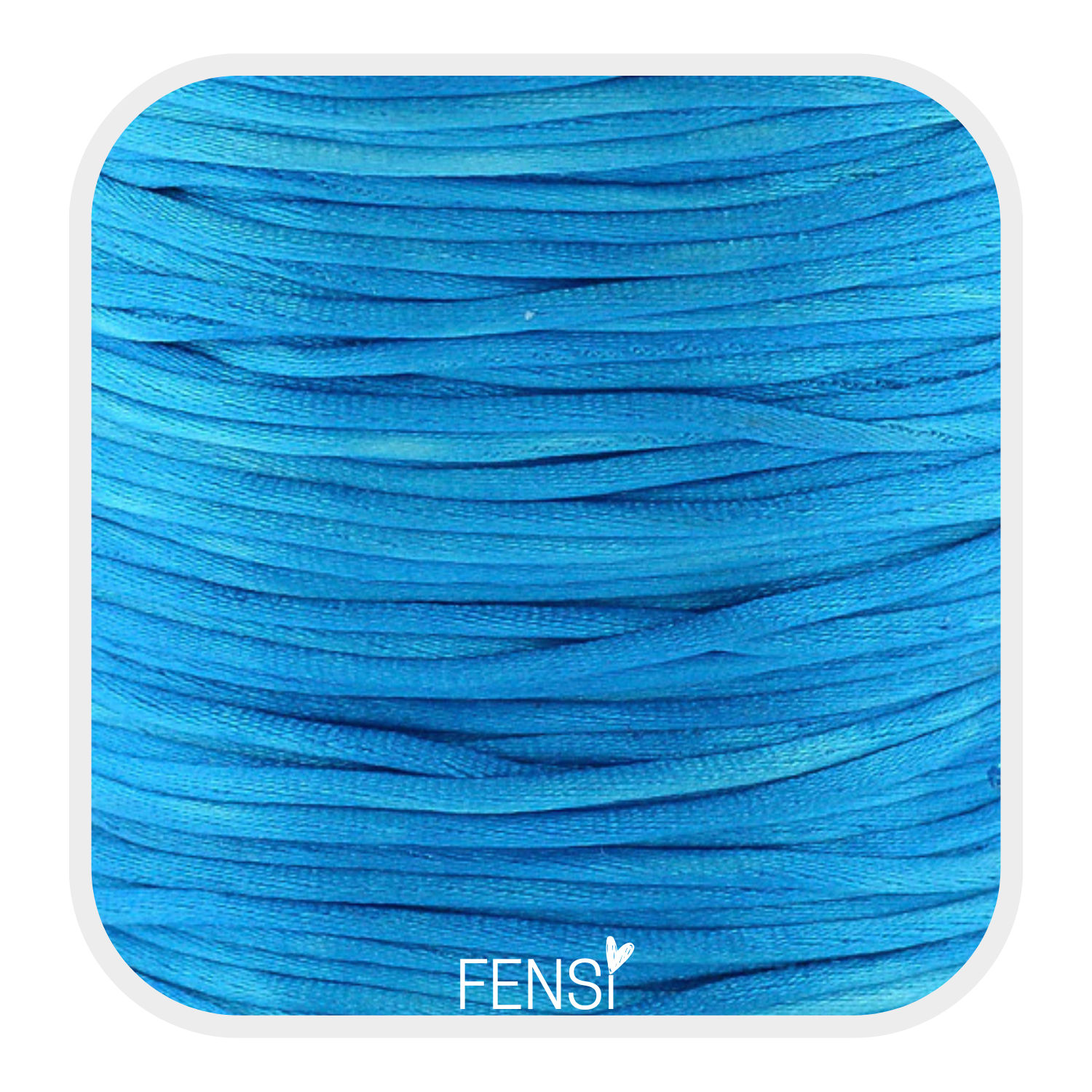 Satijnkoord 1.5mm - korenbloem blauw - per meter