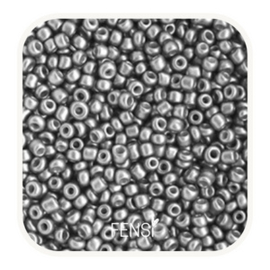 Rocailles 2mm - aluminium zilver - per 20 gram