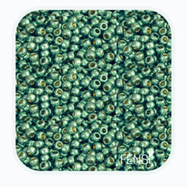 TOHO Rounds 2mm - TR-11-PF561 Galvanized Green Teal