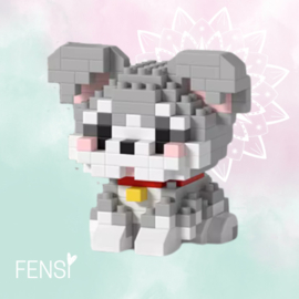 Mini building bricks - schnauzer puppy 216 pcs - per zak