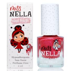 Miss Nella peel-off nagellak - Tickle Me Pink Glitter