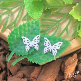 Kinderoorbellen - stainless steel oorstekers - vlinder