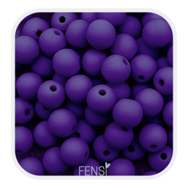 Acryl matte kralen 4mm - dark purple
