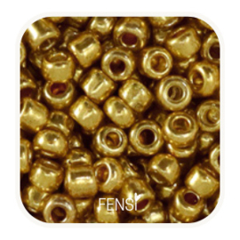 Rocailles 4mm - gold metallic - per 20 gram