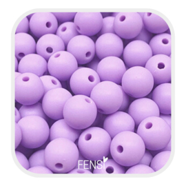 Acryl matte kralen 6 mm - lilac