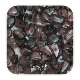 Natuursteen kralen - rookkwarts split 7mm - 60 gram