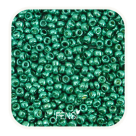 Rocailles 2mm - metallic shine ocean green - 20 gram