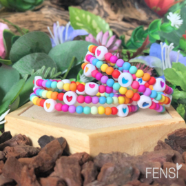 FENSI - Kinderarmband Rainbow Love - 2 maten - per stuk