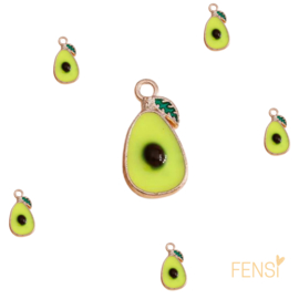 Trendy Bedels Emaille - avocado - 3 stuks