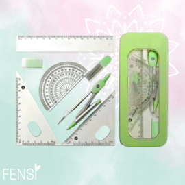 Liniaalset 7-delig - lime - per set