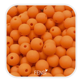 Acryl matte kralen 6 mm - orange peel