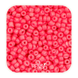 Rocailles 3mm - neon coral red - 20 gram
