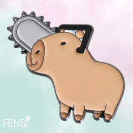 Emaille pins - capybara slay - per stuk
