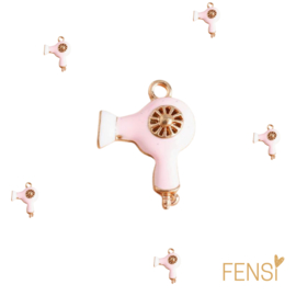 Trendy Bedels Emaille - fohn roze - per stuk