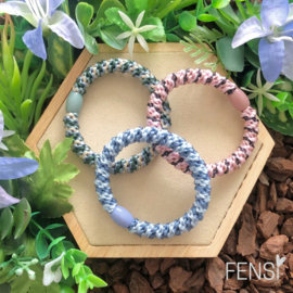 FENSI - haarelastiek armbandje - trio twist - set van 3