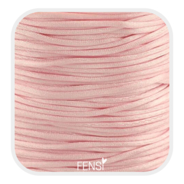 Satijnkoord 2.5mm - baby pink - per meter