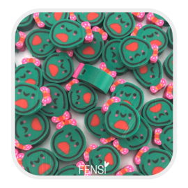 Polymeer kralen - watermelon cute - 5 stuks