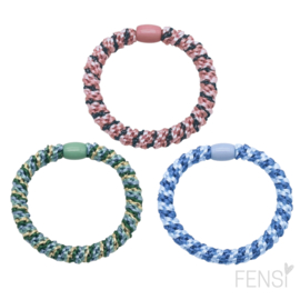 FENSI - haarelastiek armbandje - trio twist - set van 3