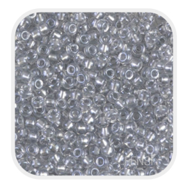 Miyuki Rocailles 8/0 - sparkle pewter lined crystal 8-242