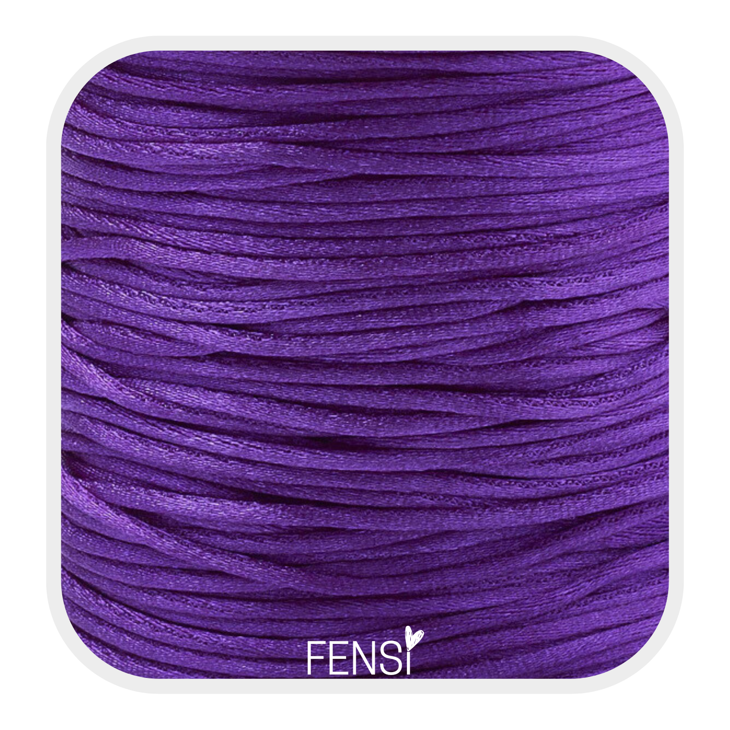 Satijnkoord 1.5mm - violet - per meter