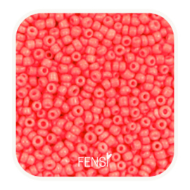 Rocailles 2mm - neon coral orange - 20 gram