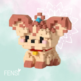 Mini building bricks - Yorkshire terrier puppy 219 pcs - per zak