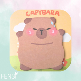Sticky notes - capybara sporty - per stuk