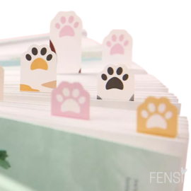 Sticky memoblok dierenpootjes - print