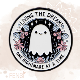 Emaille pins - spookje - per stuk