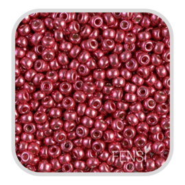 Miyuki Rocailles 8/0 - duracoat galv light cranberry 8-4211