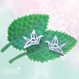 Kinderoorbellen - stainless steel oorstekers - vogel