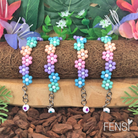 FENSI - Kinderarmband bloemen - maat 16 - per stuk