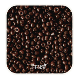Rocailles 2mm - dark chocolate - 20 gram