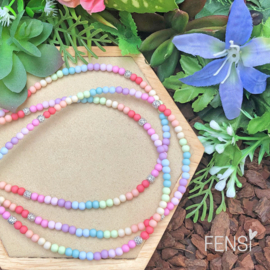 FENSI - Kinderketting Sparkle - candy rainbow - per stuk