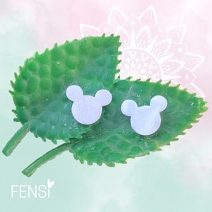 Kinderoorbellen - stainless steel oorstekers - mouse
