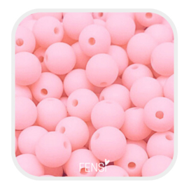 Acryl matte kralen 6 mm - blossom pink