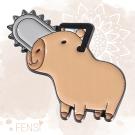 Emaille pins - capybara slay - per stuk