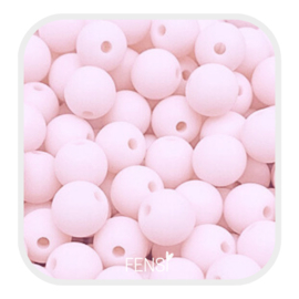 Acryl matte kralen 6 mm - touch of pink
