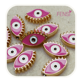 BOHO Beads - oog roze - per stuk