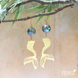 FENSI Brass - oorbellen - Mermaid Love