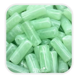Acryl kralen - tube mint green - per stuk