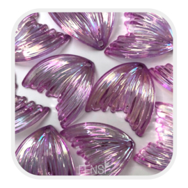 Acryl bedel - meermin purple rainbow - per stuk