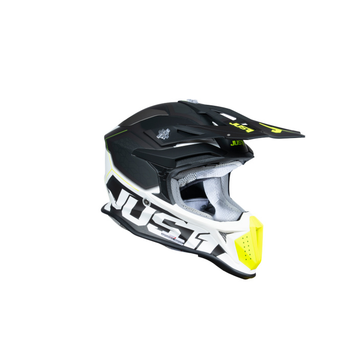 Just1 Helmet J-18 F Hexa Fluo Yellow/Black/White