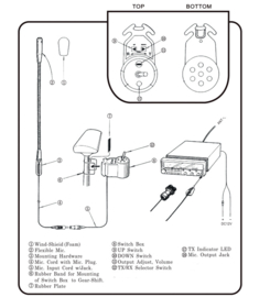 Handsfree kit voor PNI 8000  en 9000 serie