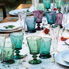 Wijnglas "bij", aubergine/paars van La Rochère, set van 6 stuks