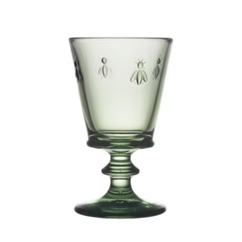Wijnglas "bij",  provence groen van La Rochère, set  van 6 stuks