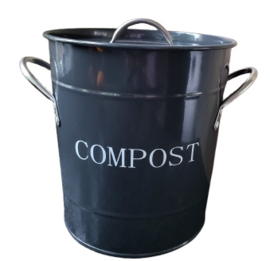 Compostbak houtskool zwart van Isabelle Rose