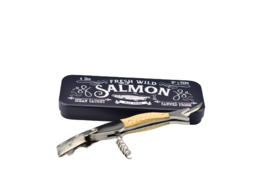 Zalm kurkentrekker in cadeaublik van Balvi