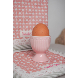 Eierdop roze met hartjes Isabelle Rose