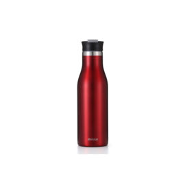 Moulo thermo drinkfles mat rood met slotdeksel, 500 ml